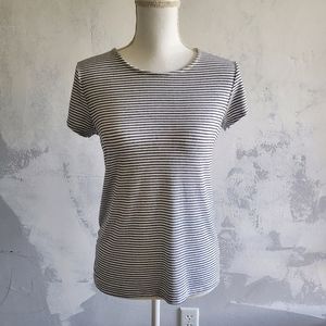 Rachel Zoe T-shirt short sleeve striped black and white size Size Large